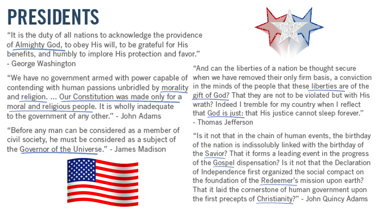 Presidents primary quotes slide 1 of 7
